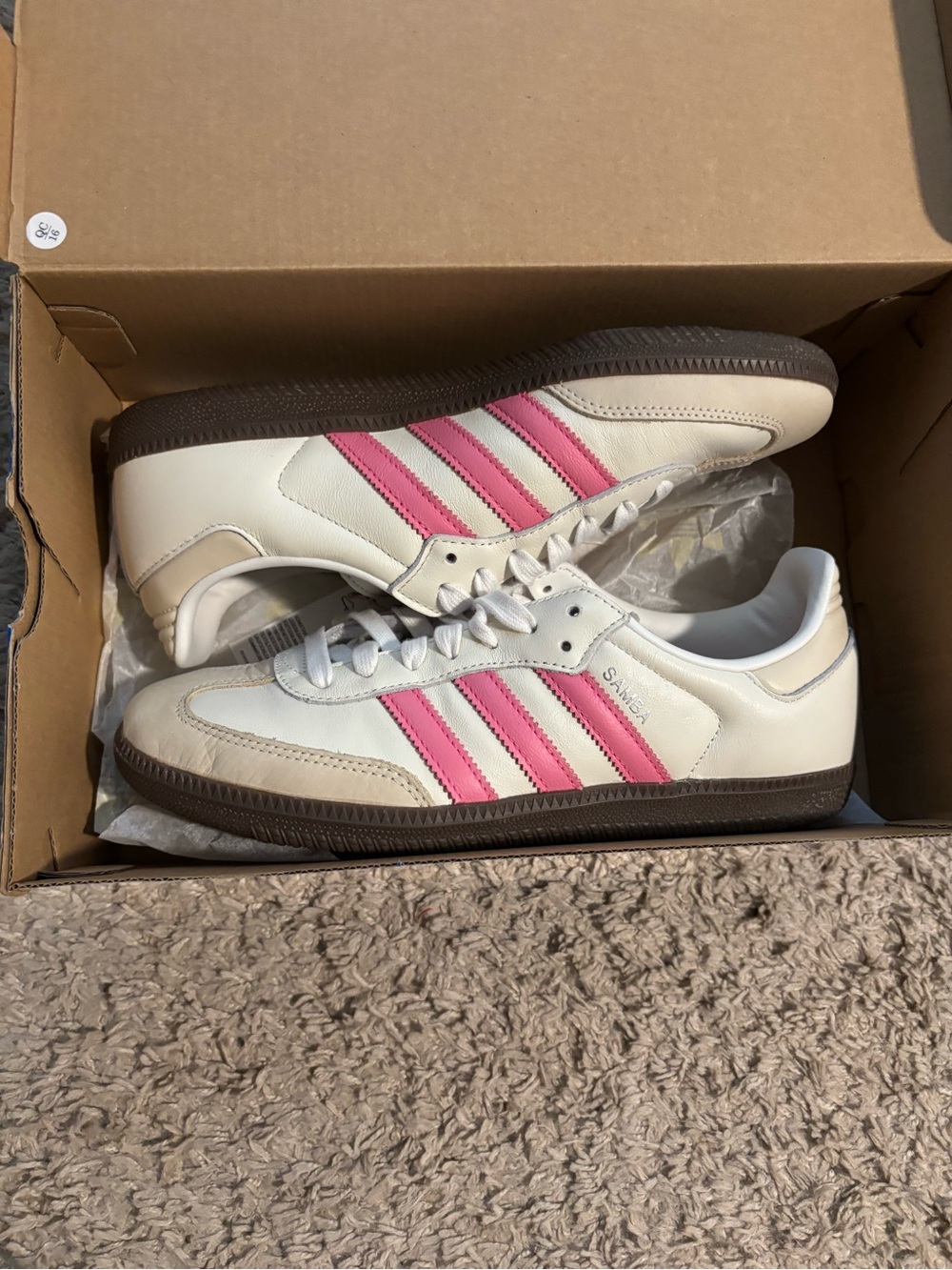 adidas Wmns Samba OG 'White Lucid Pink' - Picture 3 of 6